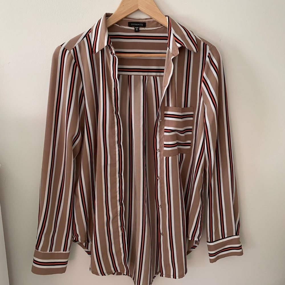 Dynamite Button Up Blouse